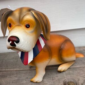 NWT 12” Red Shed Indoor/Outdoor Americana Metal Dog Statue